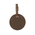 Culver Round Leather Luggage Tag