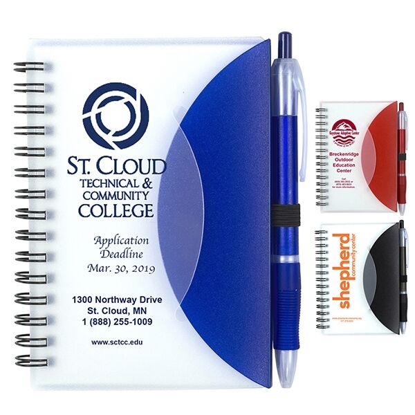 Main Product Image for Cupertion Stylish Spiral Notepad Notebook & Matching Color Pen