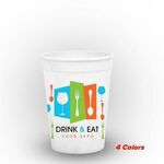 Cups-on-the-go 12 oz. Stadium Cup Offset Printed - White