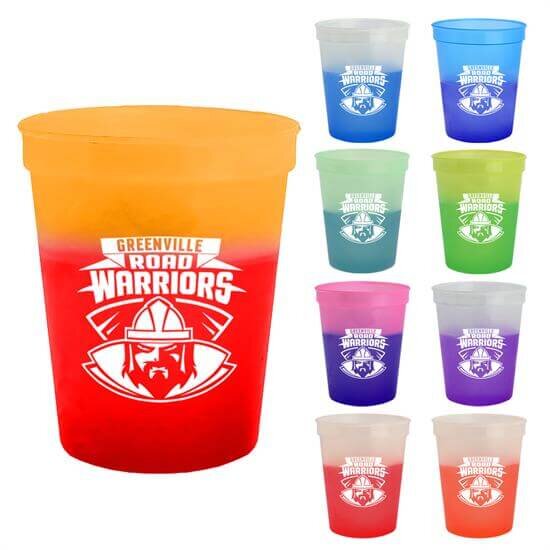 Main Product Image for Cups-On-The-Go-16 Oz. Cool Color Change Stadium Cup