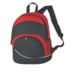 Curve Backpack - Red With Black