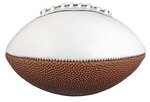 Custom Autograph Football Full Size - 14" - White/Brown