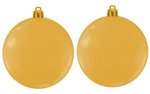 Custom Flat Fundraising Shatterproof Ornaments - Gold