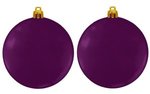 Custom Flat Fundraising Shatterproof Ornaments - Purple