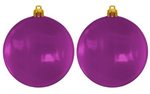 Custom Flat Fundraising Shatterproof Ornaments - Translucent Purple
