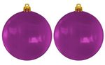 Custom Flat Fundraising Shatterproof Ornaments - Translucent Purple
