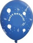 Custom Happy Birthday Balloons - Blue