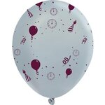 Custom Happy Birthday Balloons - White - Custom