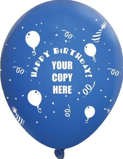 Main Product Image for Custom Printed Happy Birthday Balloons