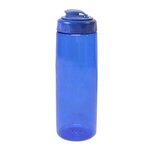 Custom Imprinted 30 oz. PET Bottle with Flip Full Color - Transparent Black