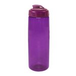 Custom Imprinted 30 oz. PET Bottle with Flip Full Color - Transparent Purple