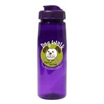 Custom Imprinted 30 oz. PET Bottle with Flip Full Color -  