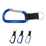 Buy Imprinted Carabiner With Strap And Split Ring