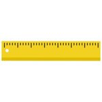 Custom Imprinted Fluorescent Enameled Yardstick - Yellow