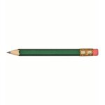 Custom Imprinted Hex Golf Pencils with Erasers - Dk. Green