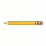 Custom Imprinted Hex Golf Pencils with Erasers - Yellow