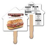 Buy USA Made House Shape Hand Fan Full Color