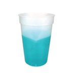 Custom Imprinted Mood(TM) 12 oz. Stadium Cup, Full Color Digital - Frosted To Turquoise