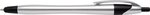 Custom Imprinted Pen Javalina Chrome Stylus - Silver-black