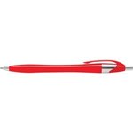 Custom Imprinted Pen Javalina Platinum - Cherry Red