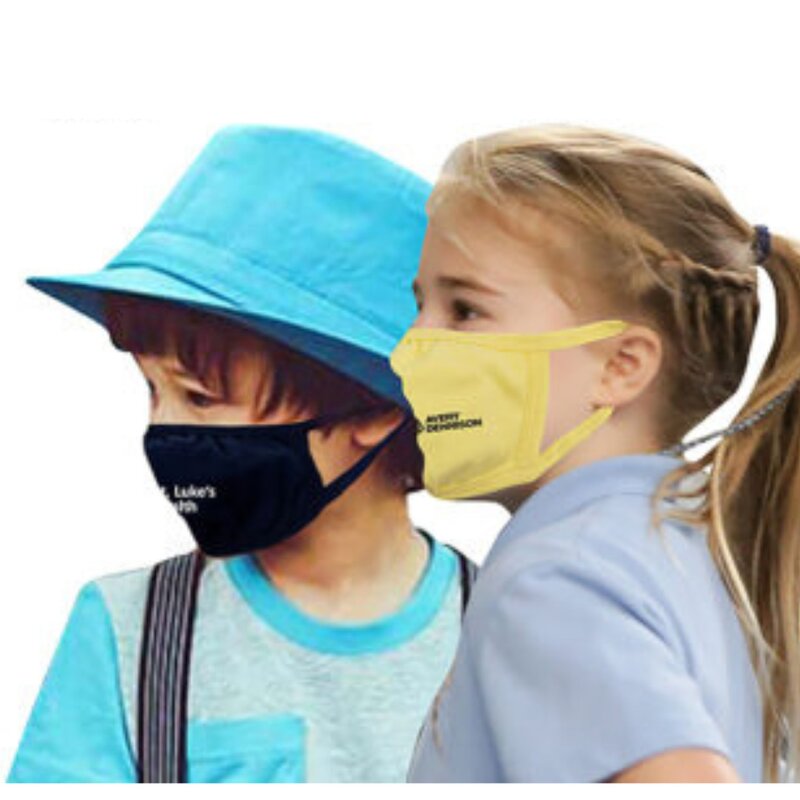 Main Product Image for Custom Printed 3-Ply Kids Cotton Face Mask