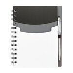 Custom Printed Academy Junior Notebook & Stylus Pen - White
