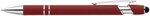 Custom Printed Athens Soft Touch Metal Ballpoint Pen - Merlot