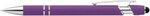 Custom Printed Athens Soft Touch Metal Ballpoint Pen - Purple