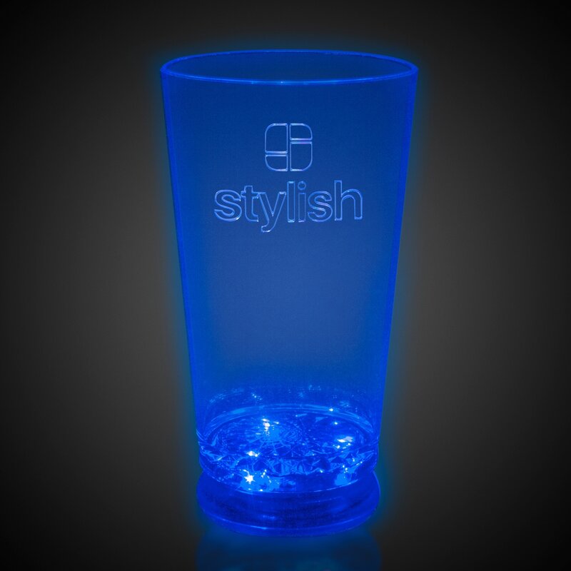 Main Product Image for Custom Printed BlueLight Up LED Pint Glass 16 oz.
