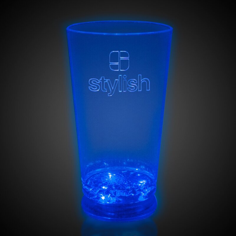 Main Product Image for Custom Printed BlueLight Up LED Pint Glass 16 oz. 