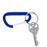 Custom Printed Carabiner Keychain - Blue