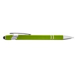 Custom Printed CORE365 Rubberized Aluminum Click Stylus Pen - Acid Green
