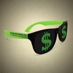 Custom Printed Dollar Sign Novelty Sunglasses -  