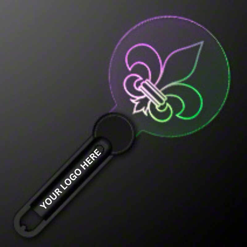 Main Product Image for Custom Printed Fleur de Lis Mardi Gras LED Light Wand