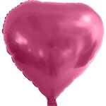 Custom Printed Foil Balloons Heart Shape 17" - Pink