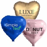 Custom Printed Foil Balloons Heart Shape 17" -  