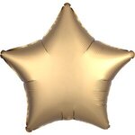 Custom Printed Foil Balloons Star Shape 17" - Gold Sateen