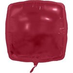 Custom Printed Foil Square Balloons 22" - Burgundy