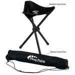 Custom Printed Folding Tripod Stool With Carrying Bag -  