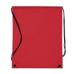 Custom Printed Full Color Drawstring Cinch up Backpack - Red