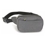 Custom Printed Heathered Fanny Pack 3 pockets - Gray Heather