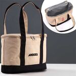 Custom Printed Insulated Cotton Lunch Tote -  