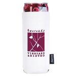 Custom Printed Koozie (R) Slim Collapsible Neoprene Can Kooler - White