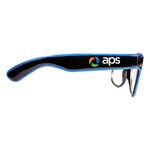 Custom Printed LED Sunglasses Blue -  