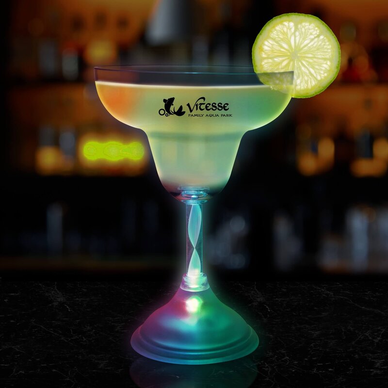 Main Product Image for Custom Printed Margarita Glass with LED Lights 10 1/2 oz. 