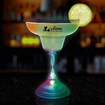 Custom Printed Margarita Glass with LED Lights 10 1/2 oz. -  