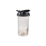 Custom Printed Mini Tritan Shaker Bottles - 20 oz - Clear/ Black/black