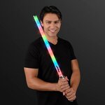 Custom Printed Multi Color Flashing Light Saber -  