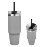 Custom Printed Naomi Intrepid Stainless Steel Tumbler 40 Oz. - Gray