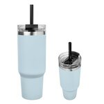 Custom Printed Naomi Intrepid Stainless Steel Tumbler 40 Oz. - Light Blue